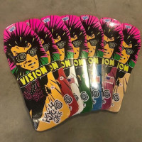 Vision Psycho Stick Deck 30 x 10 Reissue Green