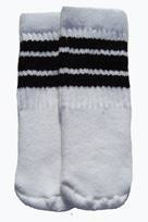 5" SKATERSOCKS white style 5-01 black stripes 