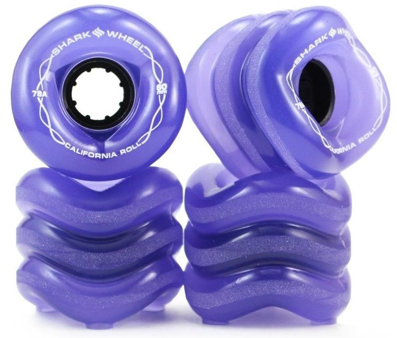 SHARK WHEELS "California Roll" 60mm/78a transparent purple