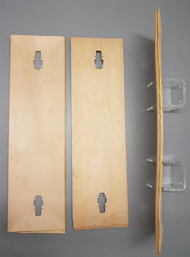 Uncut Longboard Dropthrough Blank Deck 11.5" wide 27" WB