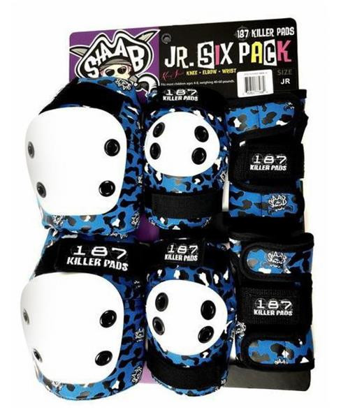 187 KILLER PADS Protection Junior Six Pack Staab Blue XS/XXS