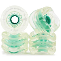 SHARK WHEELS "DNA" 72mm/78a clear with mint hub