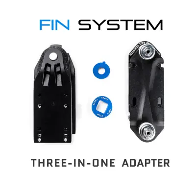 Waterborne Fin System Surfskate + Rail Adapter  (front & back)