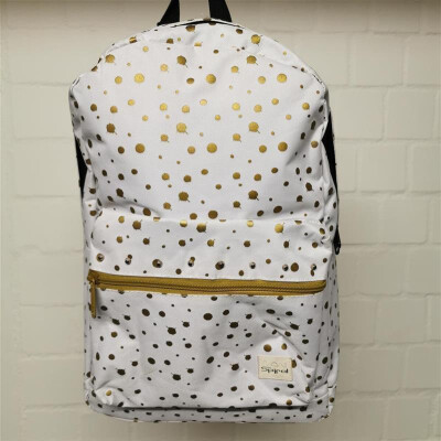 Spiral OG Backpack Gold Polka Dot