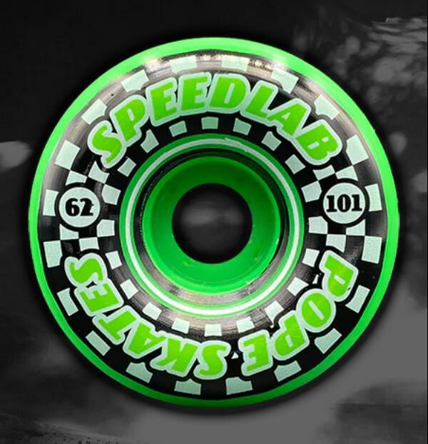 SPEEDLAB Wheels Speedsters 62mm/101A CP23mm Green/Black split