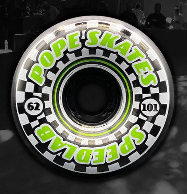 SPEEDLAB Wheels Speedsters 62mm/101A CP23mm Green/Black split