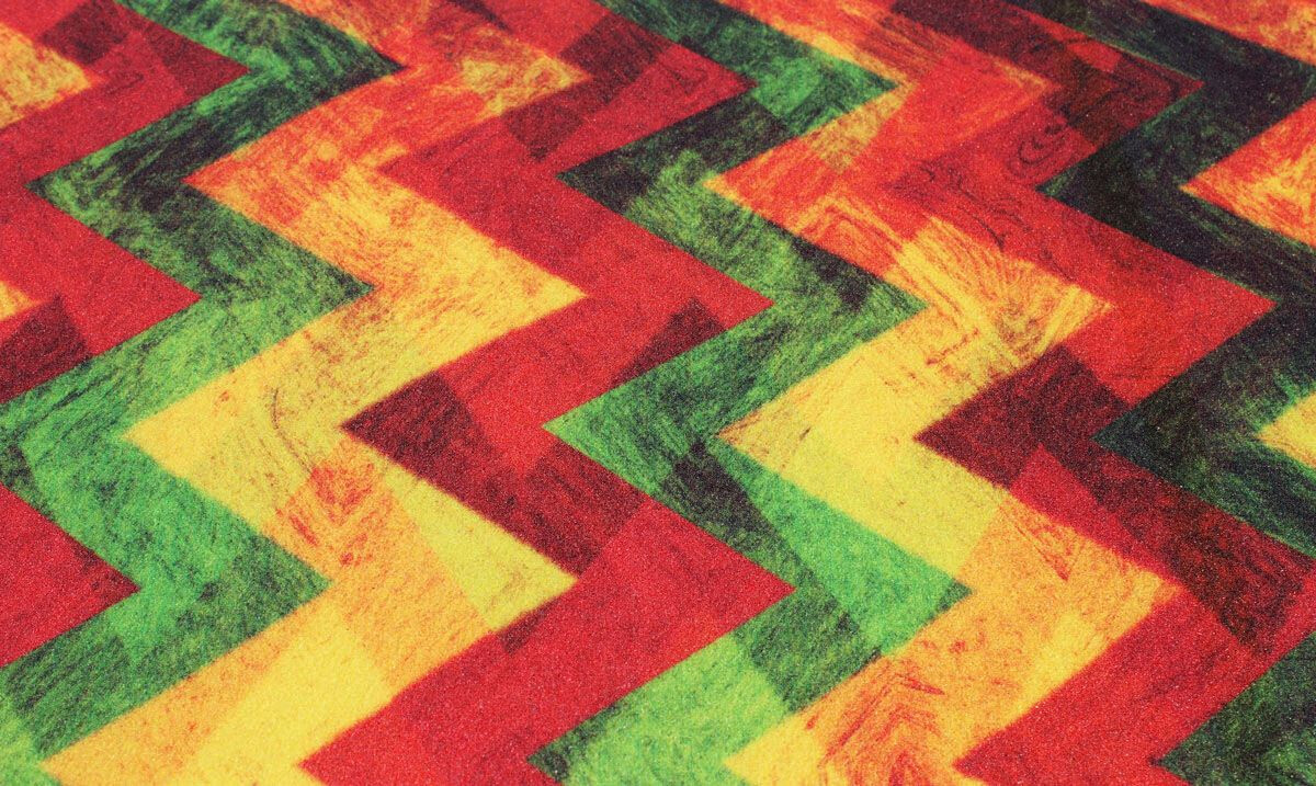 Subvert Griptape Longboard Sheet 42" x 10" Rasta