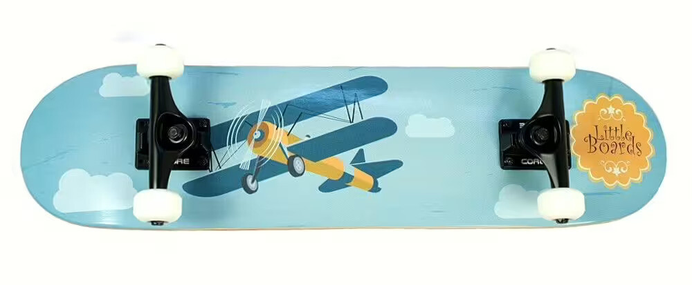 Little Boards Complete Kinder Skateboard Airplane 7,0" x 28,5"x WB12,2"