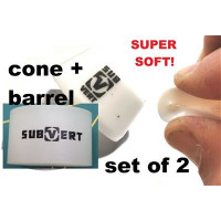 subVert bushings 70A Cone+Barrel UTRA-softWhite 2pcs Set-...