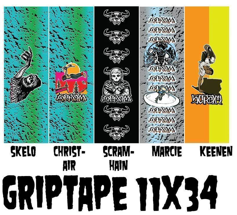 Scram Skates Griptape 11"x 34" A