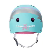 Triple 8 Helmet The Certified Sweatsaver Teal Hologram