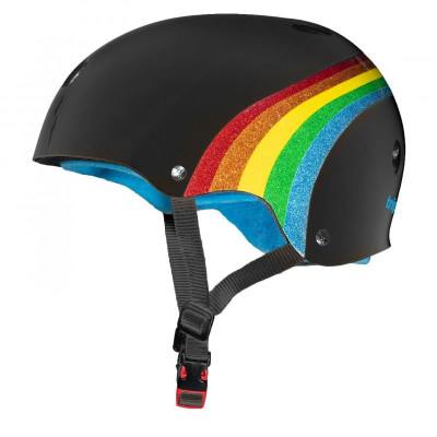 Triple Eight The Certified Sweatsaver Helmet - Rainbow - Color : Black