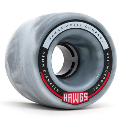 Fatty Hawgs Wheels 63mm 78A CP50mm - Color : Grey/White Swirl