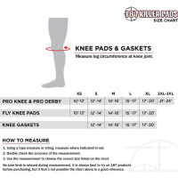 187 KILLER PADS Pro Derby Knee Gray/Black