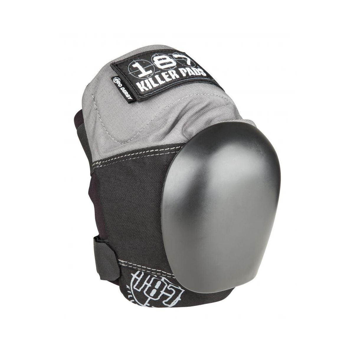 187 KILLER PADS Pro Derby Knee Gray/Black