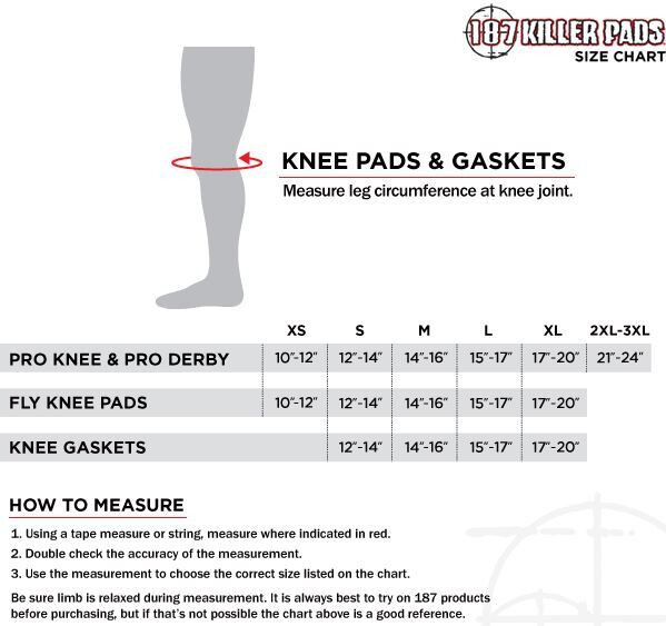 187 KILLER PADS Pro Derby Knee Gray/Black