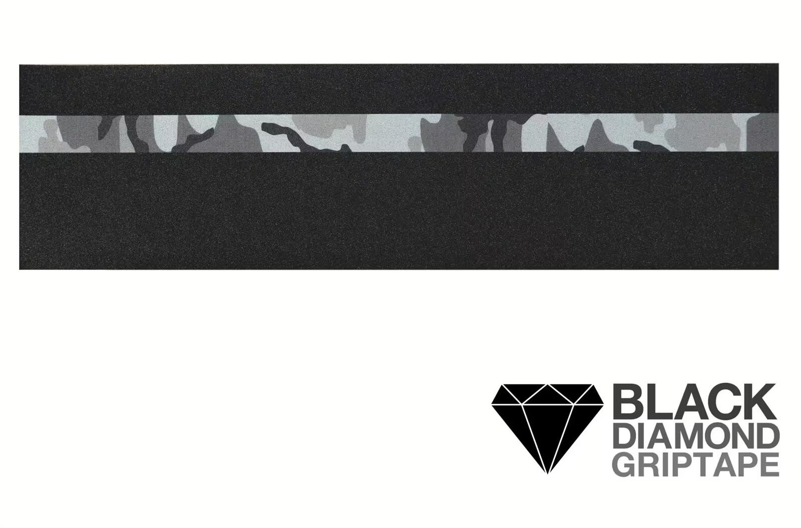 Black Diamond Griptape 9" x 33" Skateboard sheet Arctic Camouflage