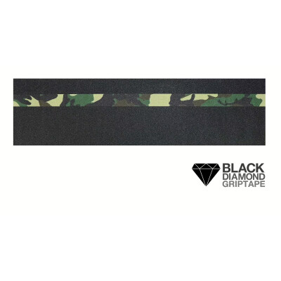 Black Diamond Griptape 9" x 33" Skateboard sheet Woodland Camouflage