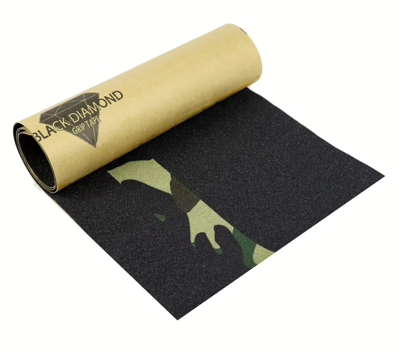 Black Diamond Griptape 9" x 33" Skateboard sheet Woodland Camouflage