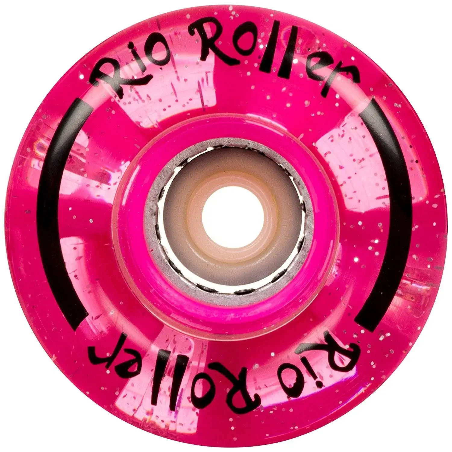 Rio Roller Light Up Wheels 58mm 82A Rosa Glitter
