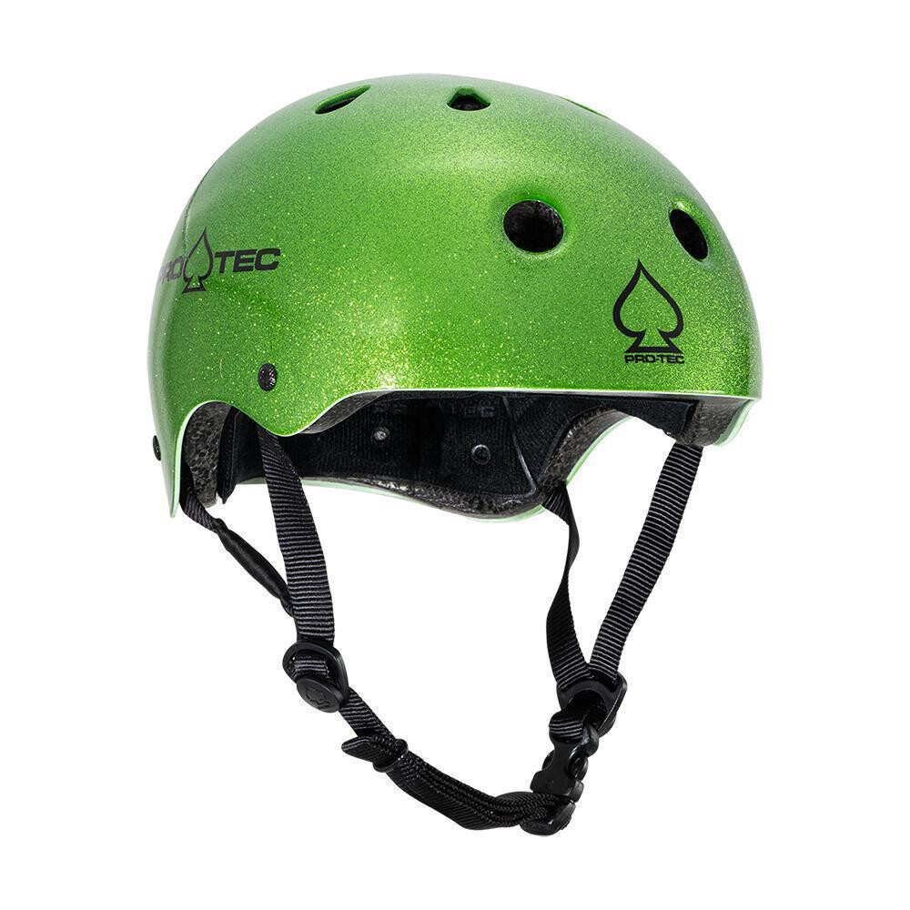 Pro-Tec Helmet Classic Certified Candy Green Flakes Adult