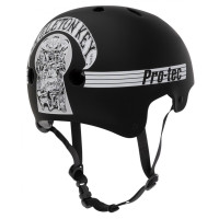 Pro-Tec Helmet Skeleton Key Old School Cert Black/White Adult