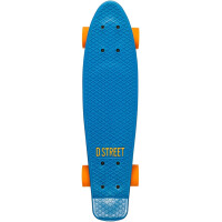 D-Street Complete Pennyboard Sumatra blue-orange 22"