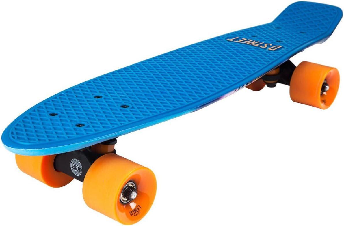 D-Street Complete Pennyboard Sumatra blue-orange 22"