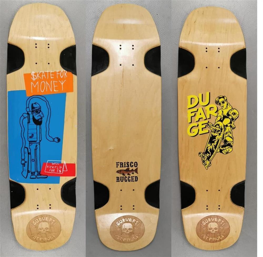 SkaReCo YoRace 9,1"x 34.5" WB16.3" deck Recycled Graphics