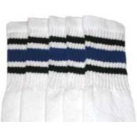 SKATERSOCKS 22" white style 22-003 black/ blue /...
