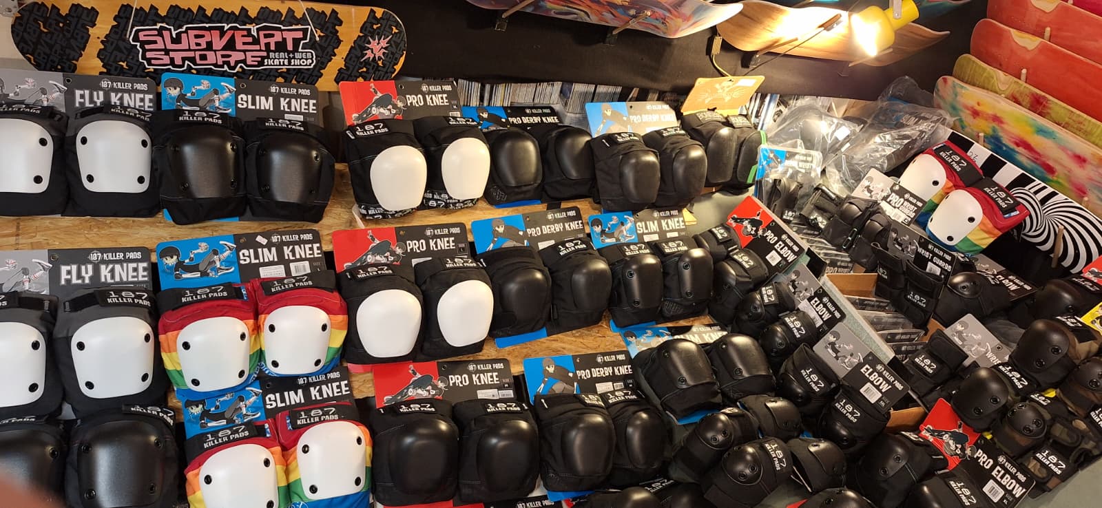 we have tons of pads and helmets!